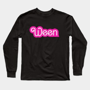 WEEN Hot Pink Doll Script Long Sleeve T-Shirt